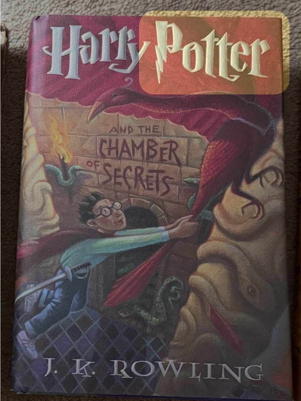 Harry Potter and the Chamber of Secrets Hardcover - Illustrated Red Cover